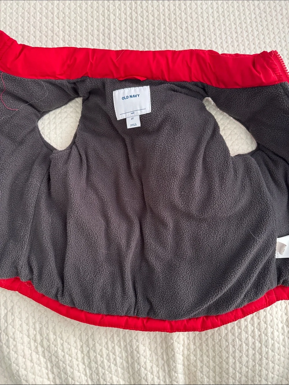 Old Navy Red Puffer Vest for Kids